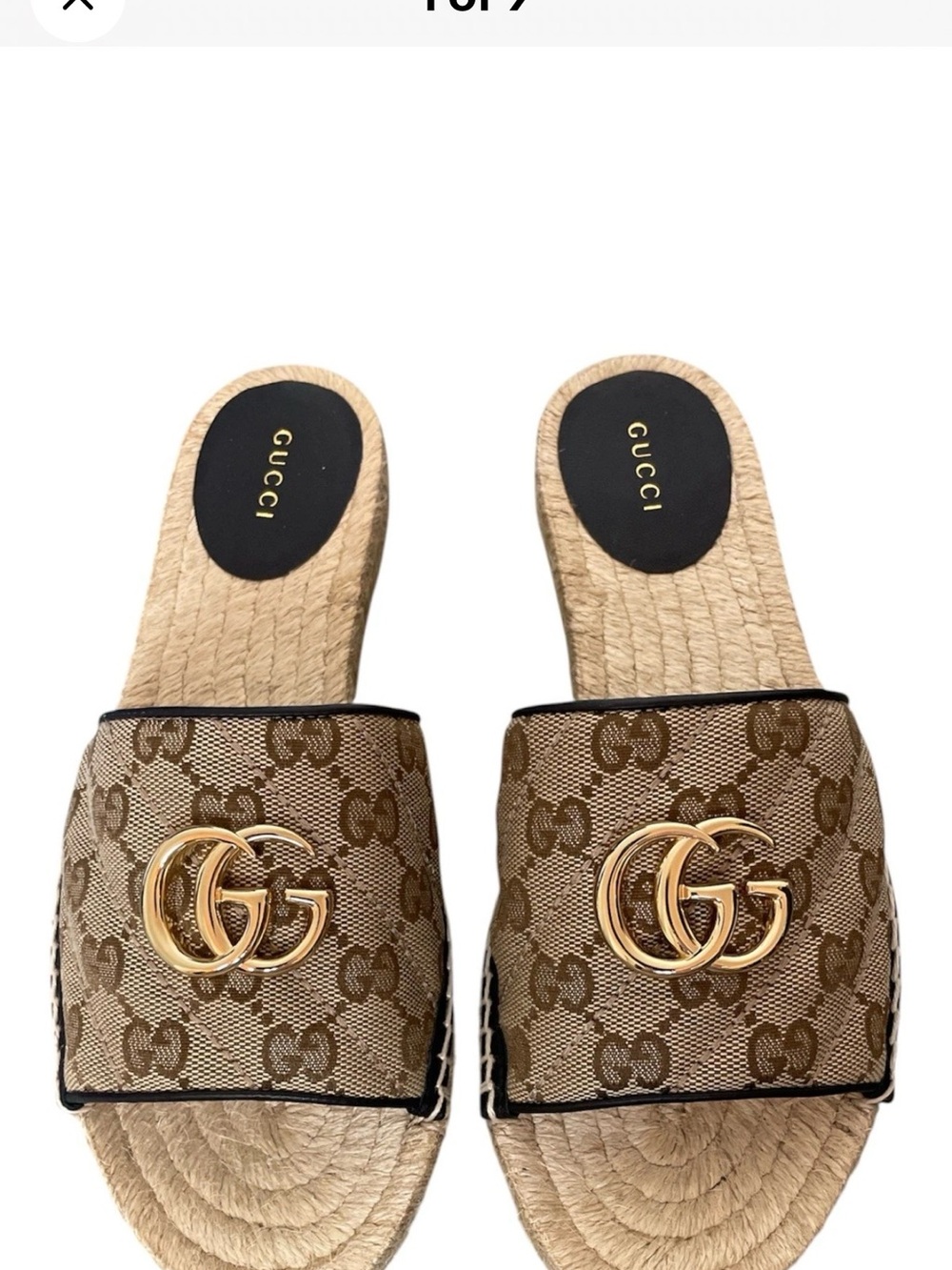 Gucci Pilar GG Matelasse Marmont canvas sandal